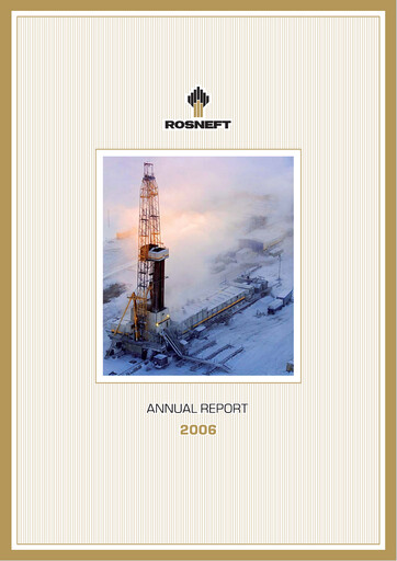 Miniature Rosneft Rapport annuel 2006