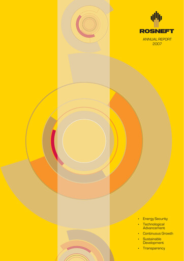 Miniature Rosneft Rapport annuel 2007