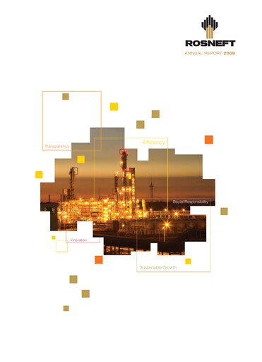Miniature Rosneft Rapport annuel 2008