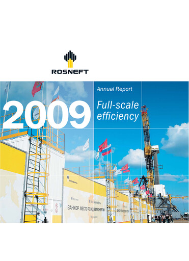 Miniature Rosneft Rapport annuel 2009