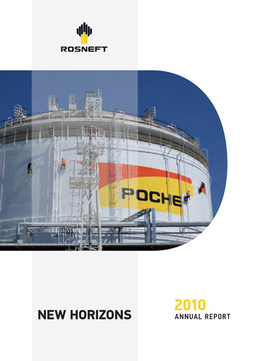 Miniature Rosneft Rapport annuel 2010