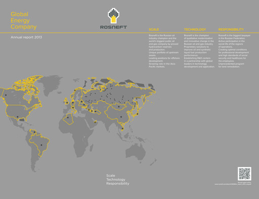 Miniature Rosneft Rapport annuel 2013