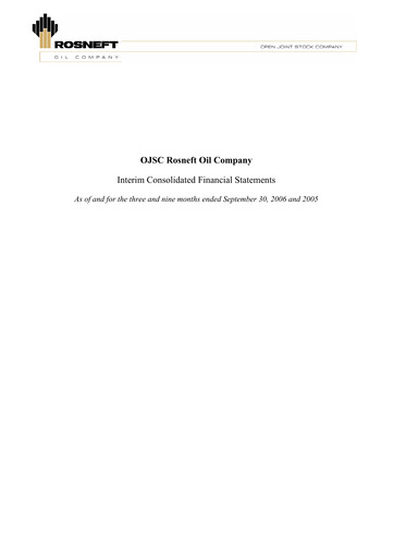 Thumbnail Rosneft Financial Statement 2006-9m