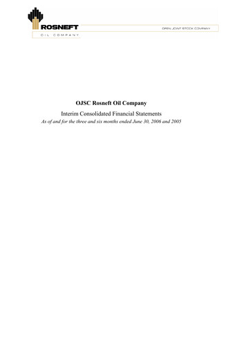 Thumbnail Rosneft Financial Statement 2006-h1