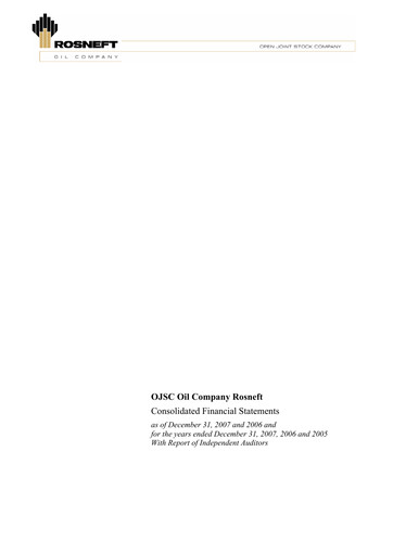 Thumbnail Rosneft Financial Statement 2007