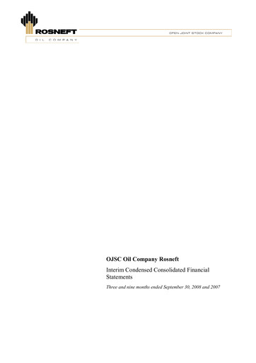 Thumbnail Rosneft Financial Statement 2008-9m