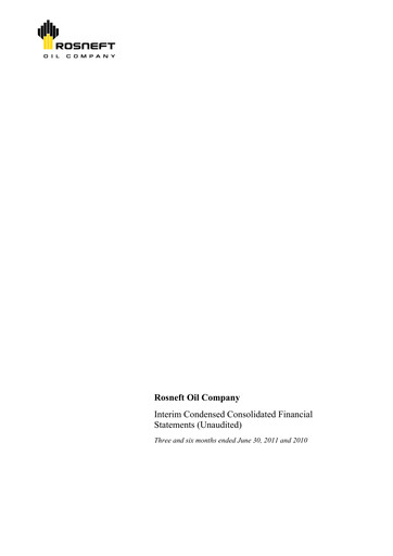 Thumbnail Rosneft Financial Statement 2011-h1