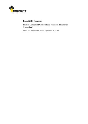 Thumbnail Rosneft Financial Statement 2013-9m