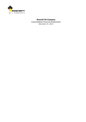 Thumbnail Rosneft Financial Statement 2013