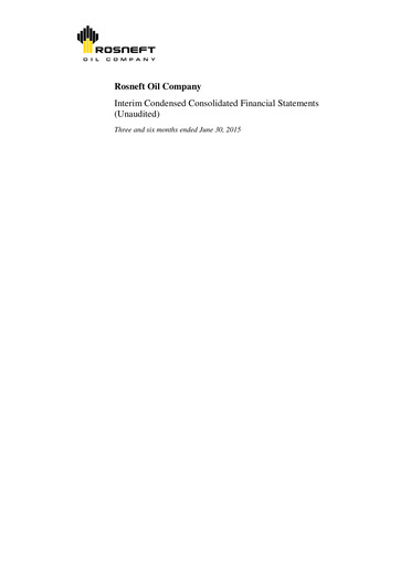 Thumbnail Rosneft Financial Statement 2015-h1