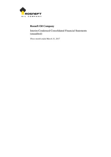 Thumbnail Rosneft Financial Statement 2017-q1