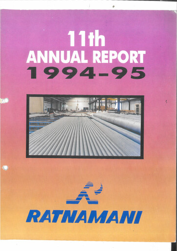 Thumbnail Ratnamani Metals & Tubes Annual Report 1994-1995