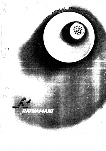 Thumbnail Ratnamani Metals & Tubes Annual Report 1996-1997