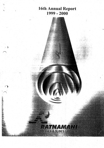 Thumbnail Ratnamani Metals & Tubes Annual Report 1999-2000