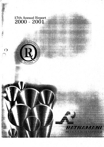 Thumbnail Ratnamani Metals & Tubes Annual Report 2000-2001