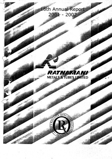 Thumbnail Ratnamani Metals & Tubes Annual Report 2001-2002