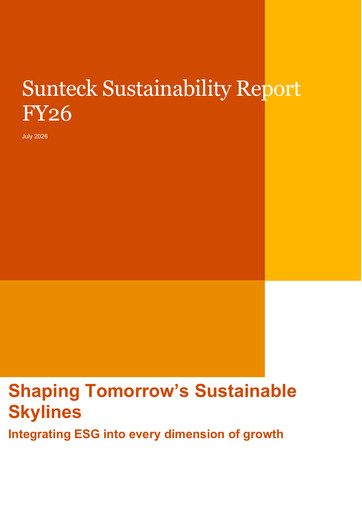 Thumbnail Sunteck Realty
 Sustainability Report 2025-2026