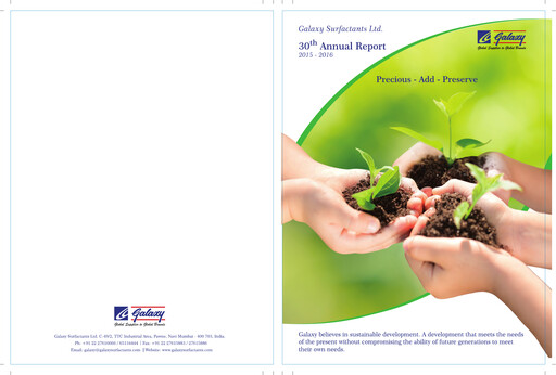 Thumbnail Galaxy Surfactants
 Annual Report 2015-2016