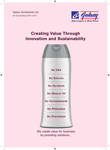 Thumbnail Galaxy Surfactants
 Annual Report 2018-2019