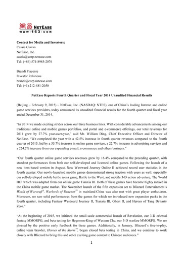 Thumbnail NetEase Financial Statement 2014