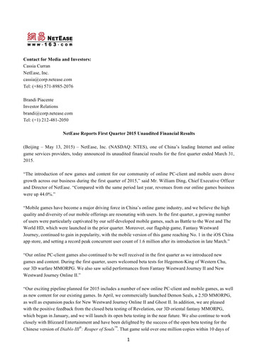 Thumbnail NetEase Financial Statement 2015-q1