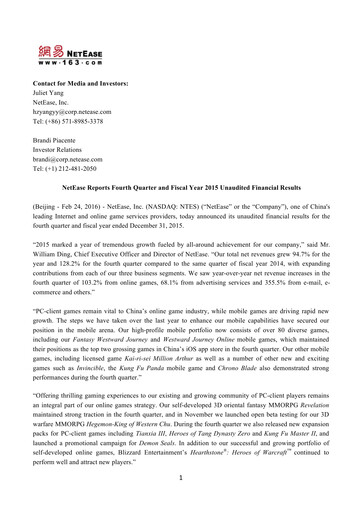 Thumbnail NetEase Financial Statement 2015