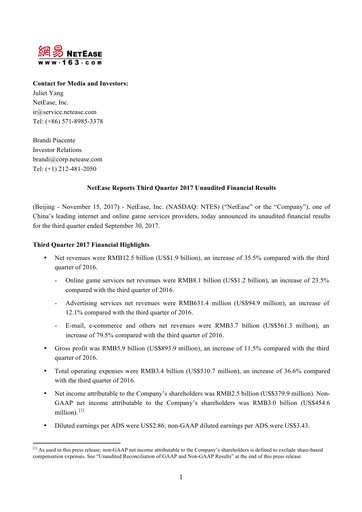 Thumbnail NetEase Financial Statement 2017-q3