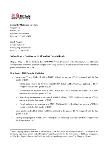 Thumbnail NetEase Financial Statement 2018-q1