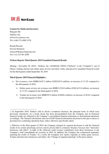 Thumbnail NetEase Financial Statement 2019-q3