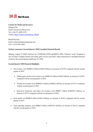 Thumbnail NetEase Financial Statement 2020-q2