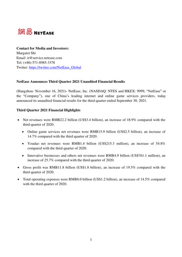 Thumbnail NetEase Financial Statement 2021-q3