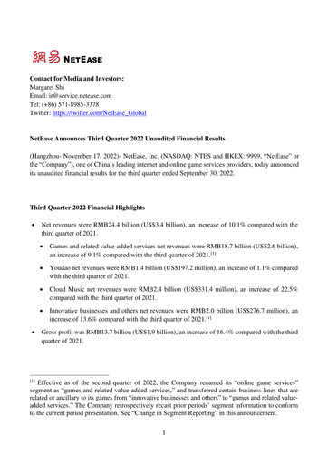 Thumbnail NetEase Financial Statement 2022-q3