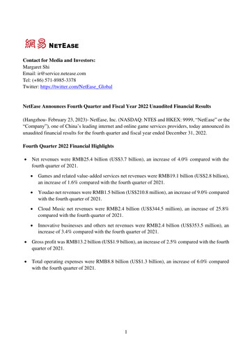 Thumbnail NetEase Financial Statement 2022