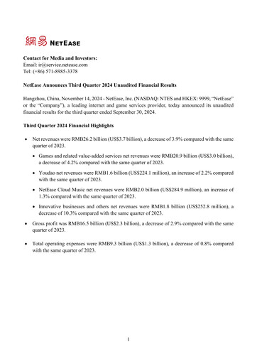 Thumbnail NetEase Financial Statement 2024-q3