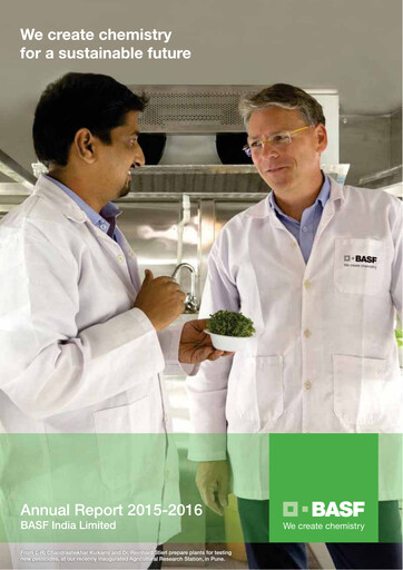 Thumbnail BASF India Annual Report 2015-2016