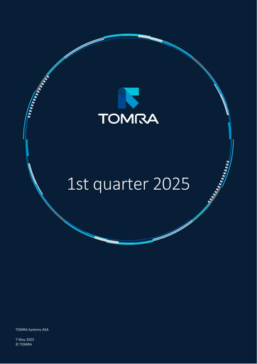 Thumbnail Tomra Quarterly Report 2025-q1
