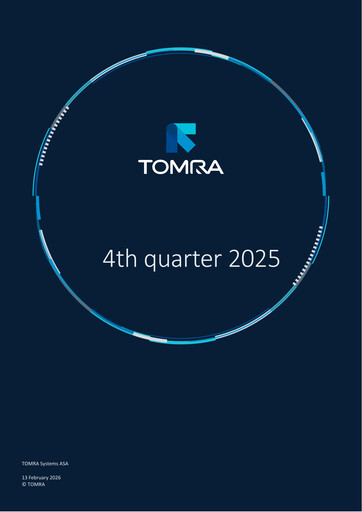 Thumbnail Tomra Quarterly Report 2025-q4