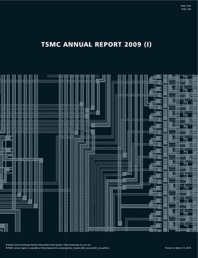 Thumbnail TSMC Annual Report 2009