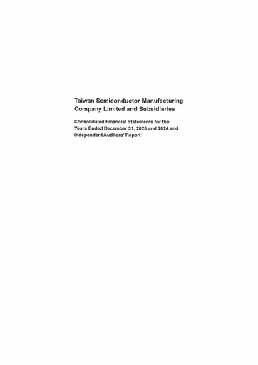 Thumbnail TSMC Financial Statement 2025