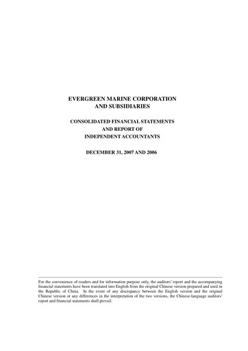 Thumbnail Evergreen Marine Financial Statement 2007