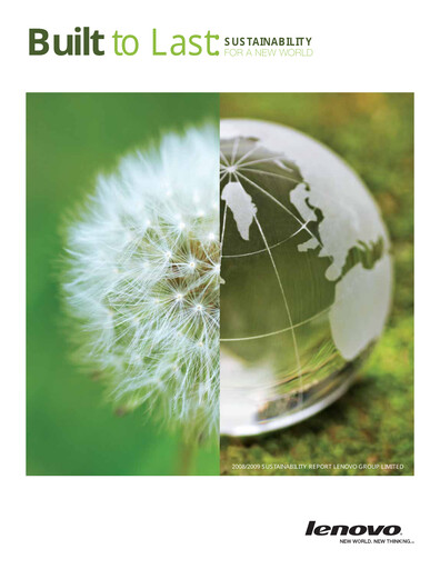 Thumbnail Lenovo Sustainability Report 2008-2009