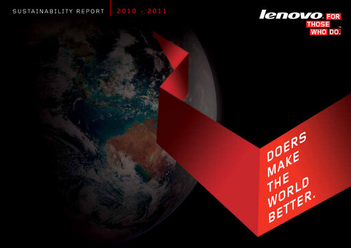 Thumbnail Lenovo Sustainability Report 2010-2011