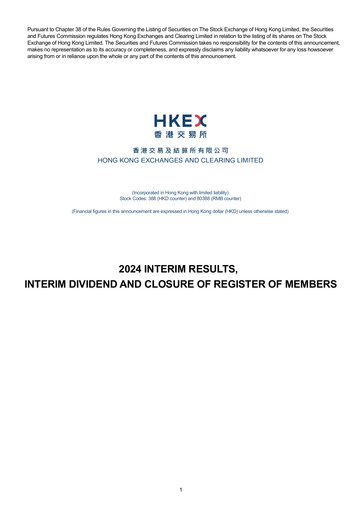 Thumbnail Hong Kong Exchanges & Clearing Financial Report 2024-h1