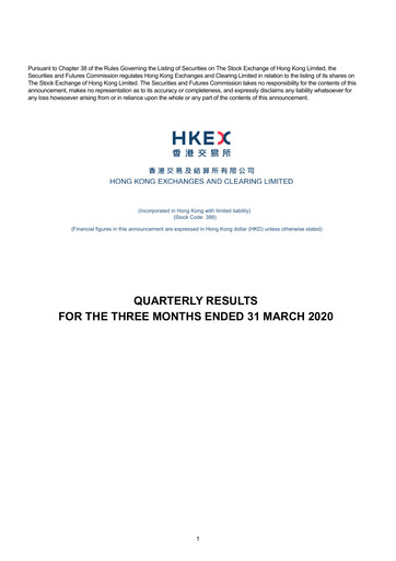 Thumbnail Hong Kong Exchanges & Clearing Financial Statement 2020-q1