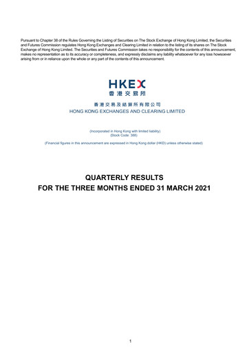 Thumbnail Hong Kong Exchanges & Clearing Financial Statement 2021-q1