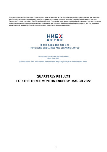 Thumbnail Hong Kong Exchanges & Clearing Financial Statement 2022-q1