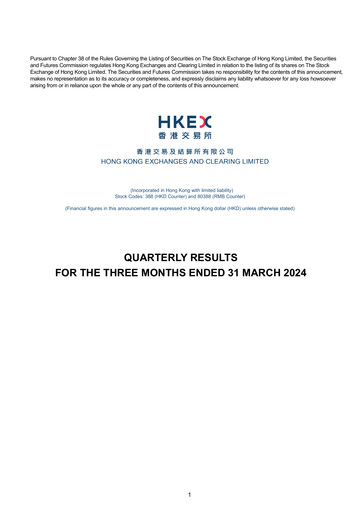 Thumbnail Hong Kong Exchanges & Clearing Quarterly Report 2024-q1