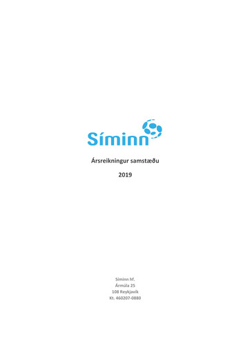 Thumbnail Síminn hf. Financial Statement 2019