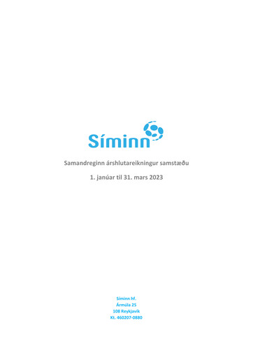 Thumbnail Síminn hf. Quarterly Report 2023-q1