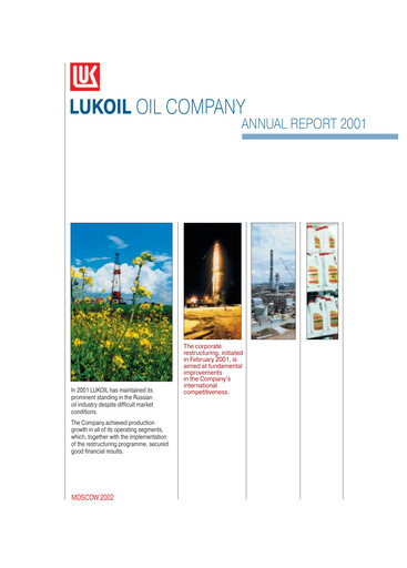 Thumbnail Lukoil Annual Report 2001